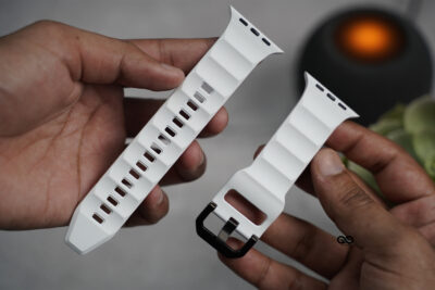 Pearl Grey FKM Casual Sports Band For Apple Watch 42MM 41MM 40MM Series 4 5 6 7 8 9 10 11 SE SE 2 Gen