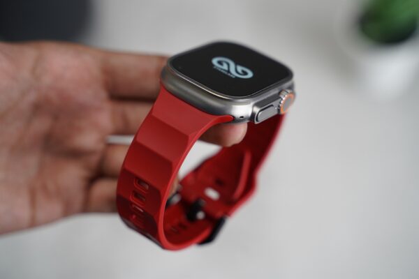 Matte Red FKM Casual Sports Band For Apple Watch 49 MM Series Ultra/Ultra 2