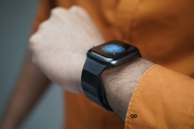 Sable Black FKM Casual Sports Band For Apple Watch 42MM 41MM 40MM Series 4 5 6 7 8 9 10 11 SE SE 2 Gen