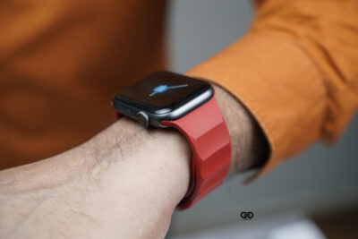 Matte Red FKM Casual Sports Band For Apple Watch 44MM 45MM 46MM Series 4 5 6 7 8 9 10 11 (SE 2 3 Gen)