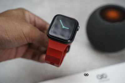 Matte Red FKM Casual Sports Band For Apple Watch 44MM 45MM 46MM Series 4 5 6 7 8 9 10 11 (SE 2 3 Gen)