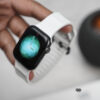 Pearl Grey FKM Casual Sports Band For Apple Watch 42MM 41MM 40MM Series 4 5 6 7 8 9 10 11 SE SE 2 Gen