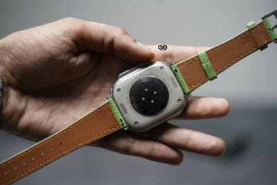 Fern Green Vegan Leather Strap For Apple Watch 49 Series Ultra1 2 3 4 12 Fern Green Vegan Leather Strap For Apple Watch 49 Series Ultra1 2 3 4 - Image 5