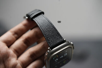 Sable Black Vegan Leather Strap For Apple Watch 49 MM Series Ultra/Ultra 2 8 Sable Black Vegan Leather Strap For Apple Watch 49 MM Series Ultra/Ultra 2