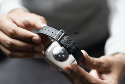 Sable Black Vegan Leather Strap For Apple Watch 49 MM Series Ultra/Ultra 2 11 Sable Black Vegan Leather Strap For Apple Watch 49 MM Series Ultra/Ultra 2