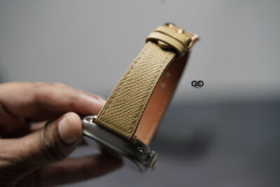 Sand Yellow Vegan Leather Strap For Apple Watch 49 (Series Ultra/Ultra 2/Ultra 3) 8 Sand Yellow Vegan Leather Strap For Apple Watch 49 (Series Ultra/Ultra 2/Ultra 3)