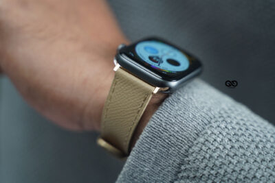 Camel Vegan Leather Strap For Apple Watch 42MM 41MM 40MM Series 4 5 6 7 8 9 10 11 SE SE 2 Gen