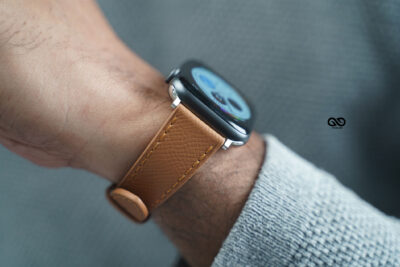 Vintage Tan Vegan Leather Strap For Apple Watch 42MM 41MM 40MM Series 4 5 6 7 8 9 10 11 SE SE 2 Gen