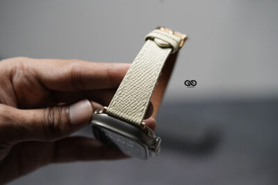 Vintage Beige Vegan Leather Strap For Apple Watch 49 MM Series Ultra/Ultra 2