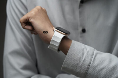 Pearl Grey FKM Casual Sports Band For Apple Watch 44MM 45MM 46MM Series 4 5 6 7 8 9 10 11 (SE 2 3 Gen)