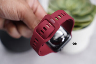 Soft Silicone Strap With Aluminium Closure Pin For Apple Watch 44MM 45MM 46MM Series 4 5 6 7 8 9 10 11 (SE 2 3 Gen)