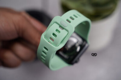 Soft Silicone Strap With Aluminium Closure Pin For Apple Watch 44MM 45MM 46MM Series 4 5 6 7 8 9 10 11 (SE 2 3 Gen)