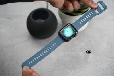 Soft Silicone Strap With Aluminium Closure Pin For Apple Watch 44MM 45MM 46MM Series 4 5 6 7 8 9 10 11 (SE 2 3 Gen)