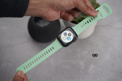 Soft Silicone Strap With Aluminium Closure Pin For Apple Watch 44MM 45MM 46MM Series 4 5 6 7 8 9 10 11 (SE 2 3 Gen)