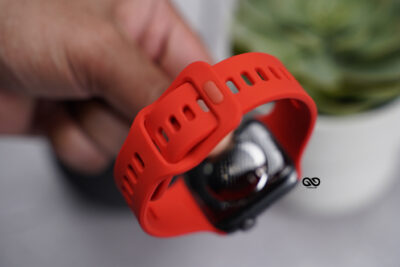 Soft Silicone Strap With Aluminium Closure Pin For Apple Watch 44MM 45MM 46MM Series 4 5 6 7 8 9 10 11 (SE 2 3 Gen)