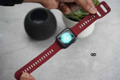 Soft Silicone Strap With Aluminium Closure Pin For Apple Watch 44MM 45MM 46MM Series 4 5 6 7 8 9 10 11 (SE 2 3 Gen)