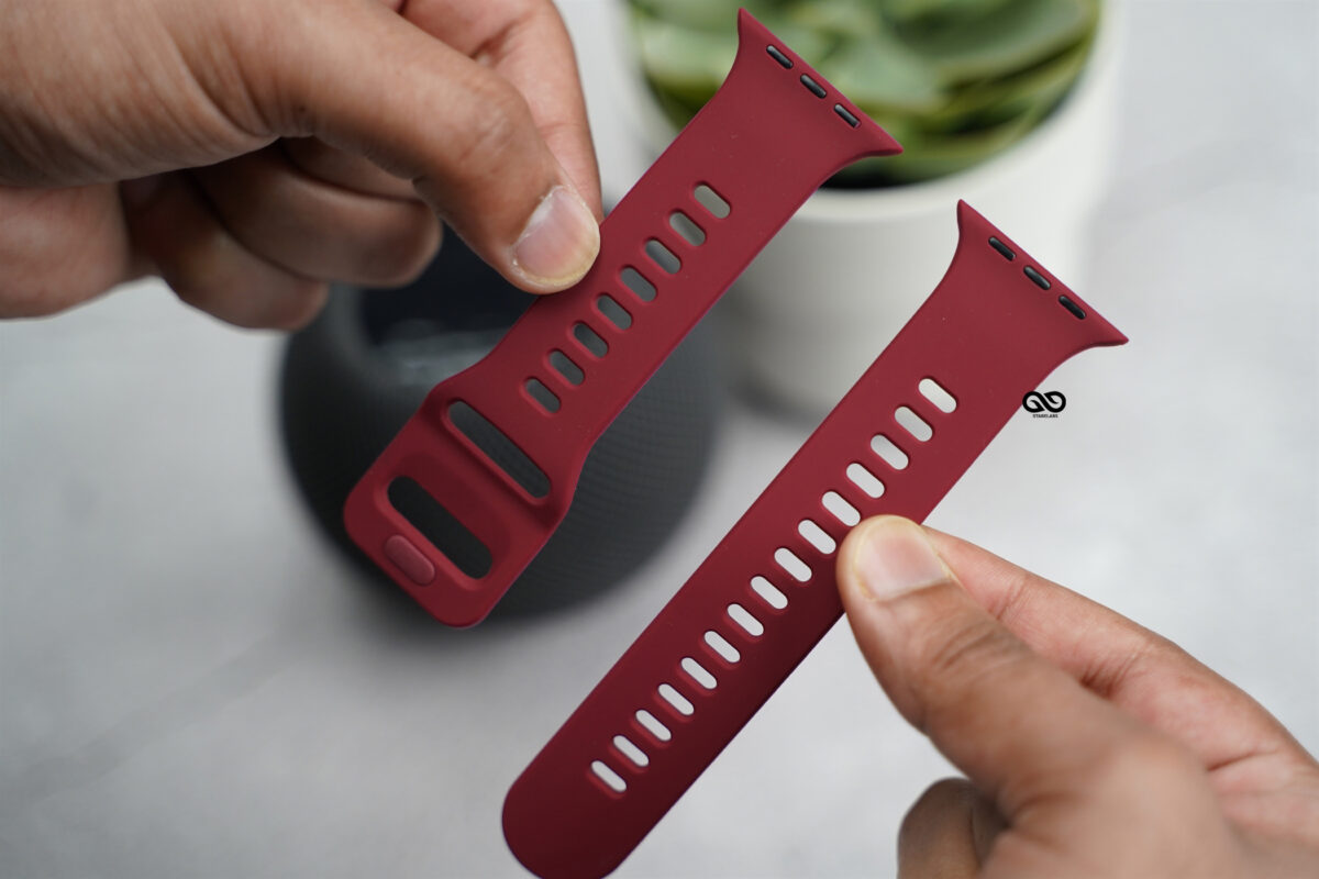 Soft Silicone Strap With Aluminium Closure Pin For Apple Watch 49 MM (Series Ultra/Ultra 2/Ultra 3)