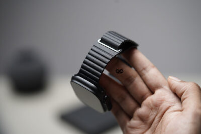 Black Magnetic Leather Loop For Apple Watch 49 MM Series Ultra/Ultra 2