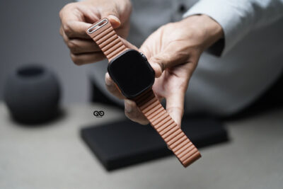 Saddle Tan Magnetic Leather Loop For Apple Watch 49 MM Series Ultra/Ultra 2/Ultra 3