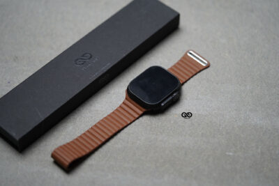 Saddle Tan Magnetic Leather Loop For Apple Watch 49 MM Series Ultra/Ultra 2/Ultra 3