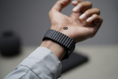 Black Magnetic Leather Loop For Apple Watch 49 MM Series Ultra/Ultra 2