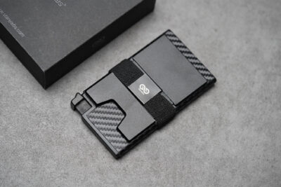 Slim Carbon Fiber Mini Pop Up Wallet
