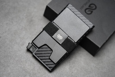 Slim Carbon Fiber Mini Pop Up Wallet