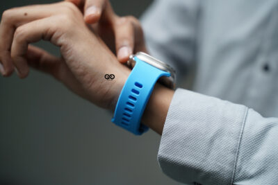 Soft Silicone Strap With Aluminium Closure Pin For Apple Watch 49 MM (Series Ultra/Ultra 2/Ultra 3)