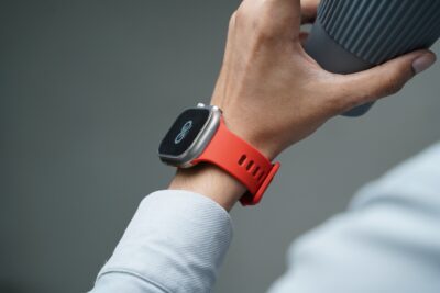 Soft Silicone Strap With Aluminium Closure Pin For Apple Watch 49 MM (Series Ultra/Ultra 2/Ultra 3)