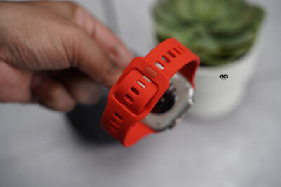 Soft Silicone Strap With Aluminium Closure Pin For Apple Watch 49 MM (Series Ultra/Ultra 2/Ultra 3) 124 Soft Silicone Strap With Aluminium Closure Pin For Apple Watch 49 MM (Series Ultra/Ultra 2/Ultra 3)