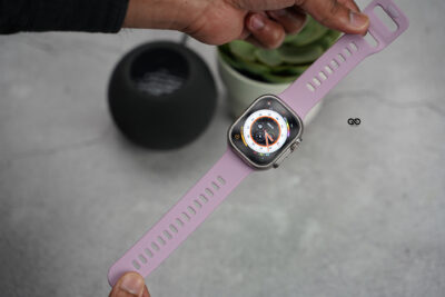 Soft Silicone Strap With Aluminium Closure Pin For Apple Watch 49 MM (Series Ultra/Ultra 2/Ultra 3) 149 Soft Silicone Strap With Aluminium Closure Pin For Apple Watch 49 MM (Series Ultra/Ultra 2/Ultra 3)
