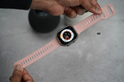 Soft Silicone Strap With Aluminium Closure Pin For Apple Watch 49 MM (Series Ultra/Ultra 2/Ultra 3) 170 Soft Silicone Strap With Aluminium Closure Pin For Apple Watch 49 MM (Series Ultra/Ultra 2/Ultra 3)