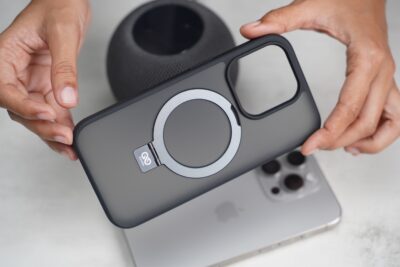 Smoky Black Alpha Magnetic Ring Case For iPhone 15/15Plus/15Pro/15Pro Max