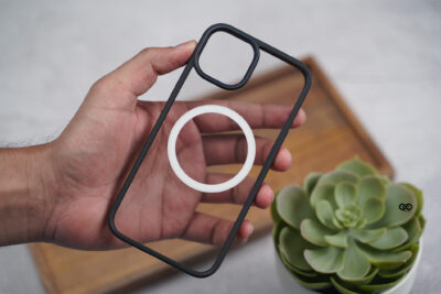 Black Magsafe Drop Proof Sleek Transparent case For iPhone 13