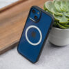 Black Magsafe Drop Proof Sleek Transparent case For iPhone 13