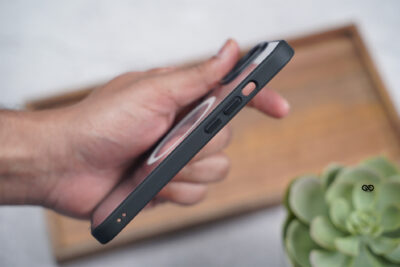 Black Magsafe Drop Proof Sleek Transparent case For iPhone 13