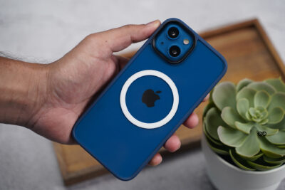 Dark Blue Magsafe Drop Proof Sleek Transparent case For iPhone 13