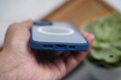 Dark Blue Magsafe Drop Proof Sleek Transparent case For iPhone 13