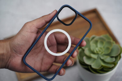 Dark Blue Magsafe Drop Proof Sleek Transparent case For iPhone 13