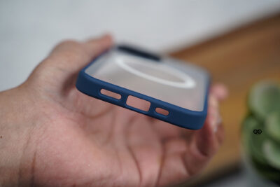 Dark Blue Magsafe Drop Proof Sleek Transparent case For iPhone 13