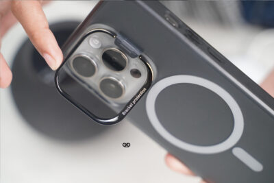 Smoky Black Magsafe Matte Finish Case with Kickstand Ring Feature