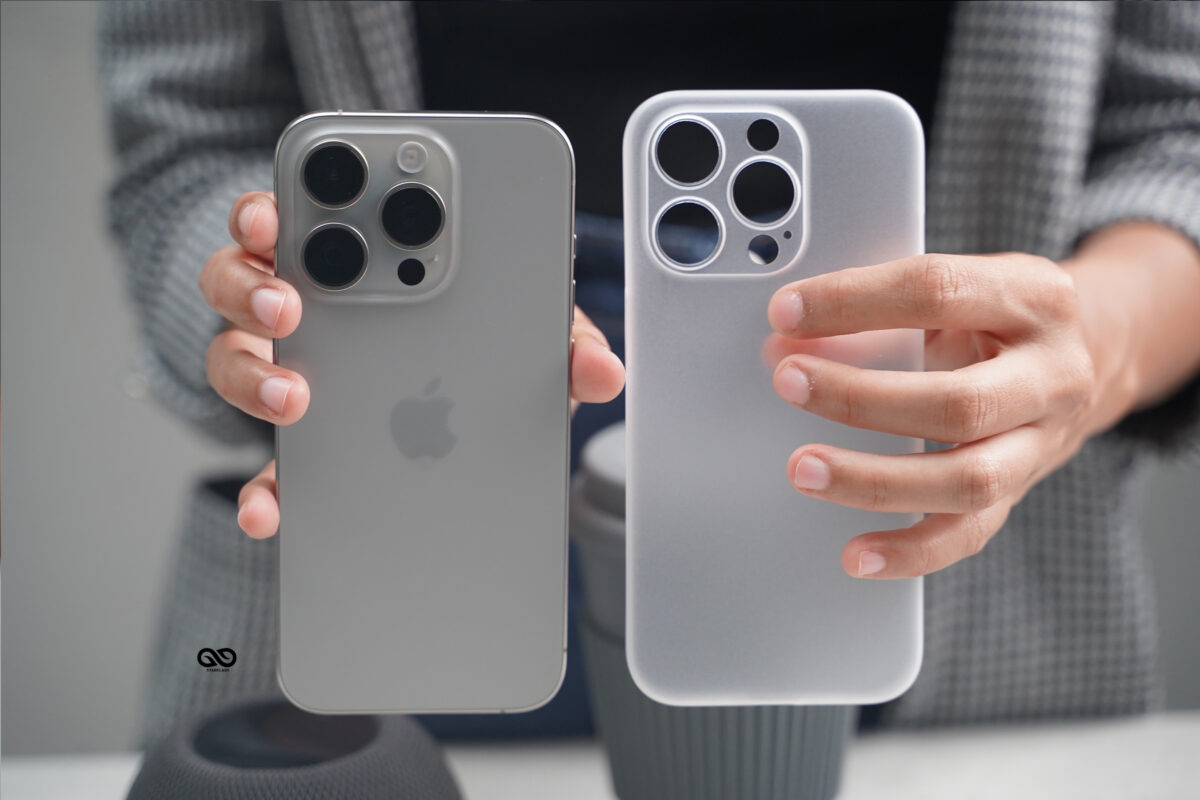 Frosted White Ultra Thin Case for iPhone 15 Pro Max