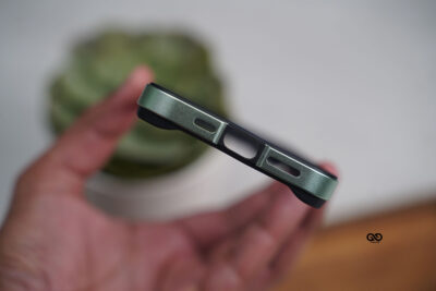 Green Fiber Bumper for iPhone 15 Plus(Bumper, not a Case)