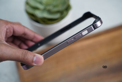 Pink Fiber Bumper for iPhone 15 Plus (Bumper, not a Case)