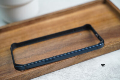 Blue Titanium Fiber Bumper for iPhone 15 Pro (Bumper, not a Case)