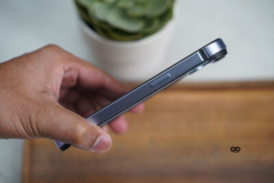 Blue Fiber Bumper for iPhone 15 (Bumper, not a Case)