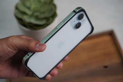 Green Fiber Bumper for iPhone 15 Plus(Bumper, not a Case)