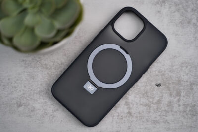 Smoky Black Alpha Magnetic Ring Case For iPhone 15/15Plus/15Pro/15Pro Max