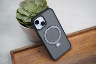 Smoky Black Alpha Magnetic Ring Case For iPhone 15/15Plus/15Pro/15Pro Max
