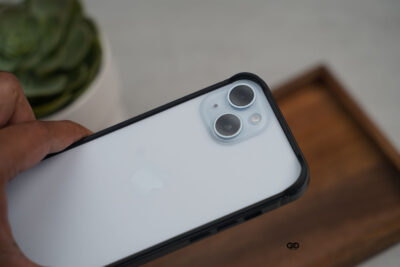 Black Fiber Bumper for iPhone 15 Plus (Bumper, not a Case)